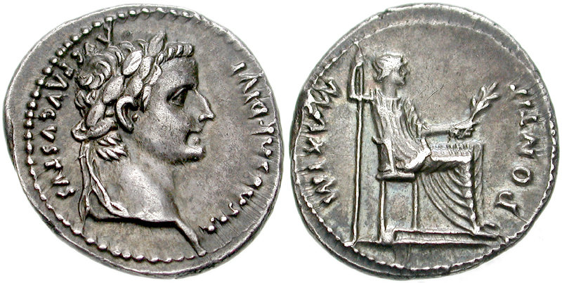 Foto de un denario, la moneda de la que habla la lectura de hoy