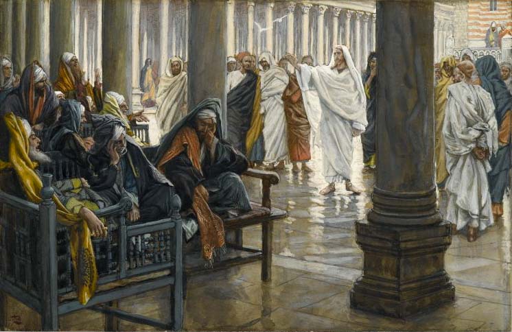 fariseos siendo regañados por Jesús