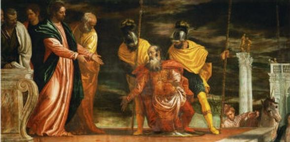 Jesús sanando al sirviente del oficial romano