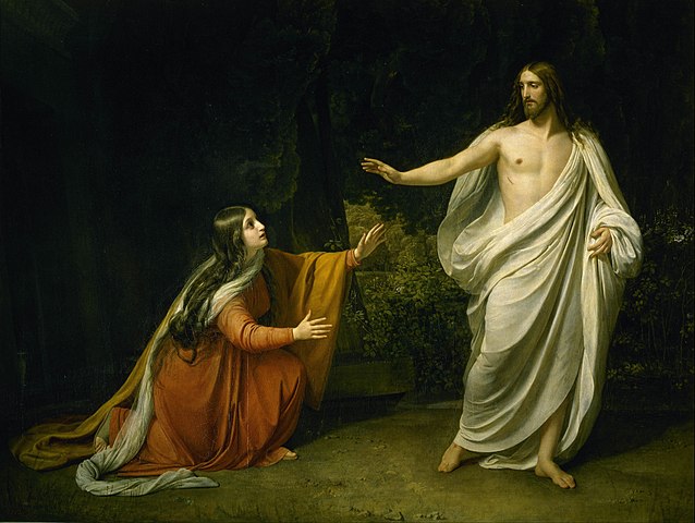 María Magdalena viendo a Jesús resucitado