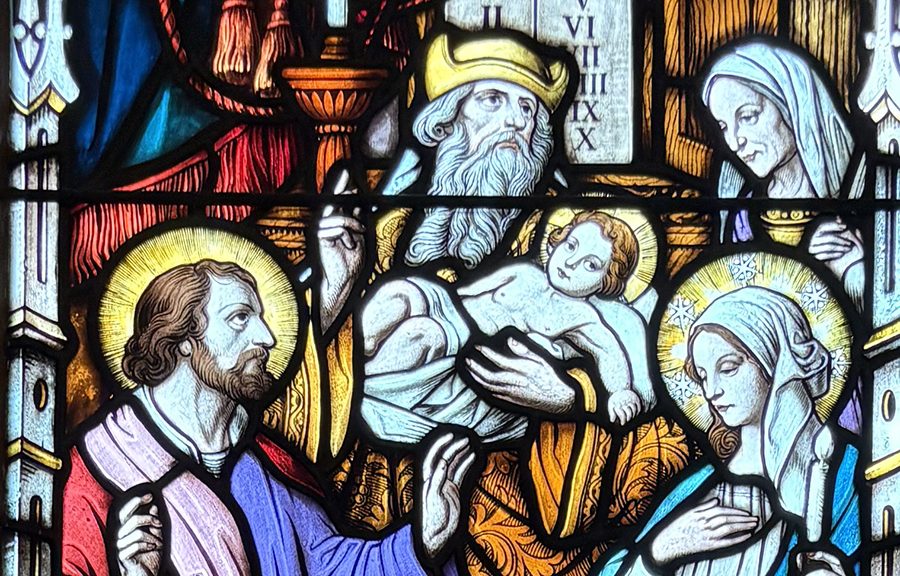 Vitral de la Presentación del Niño al Templo