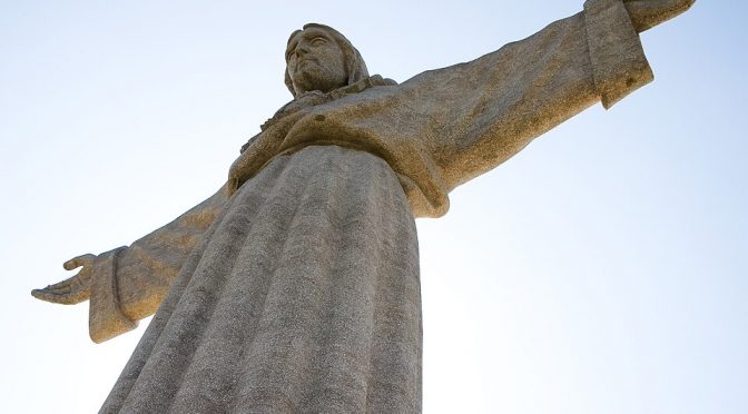 Fotografía de la estatua de Cristo en Portugal