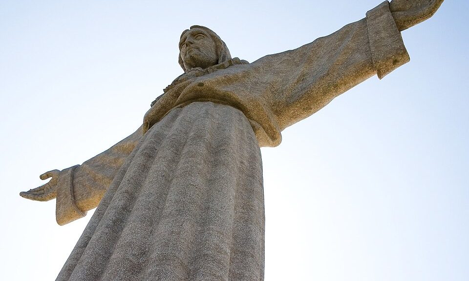Fotografía de la estatua de Cristo en Portugal