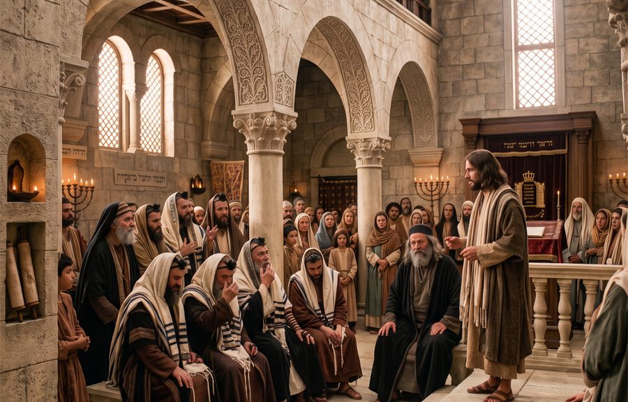 Fariseos avergonzados y enojados al escuchar a Jesús después de pedirle milagros para creer.