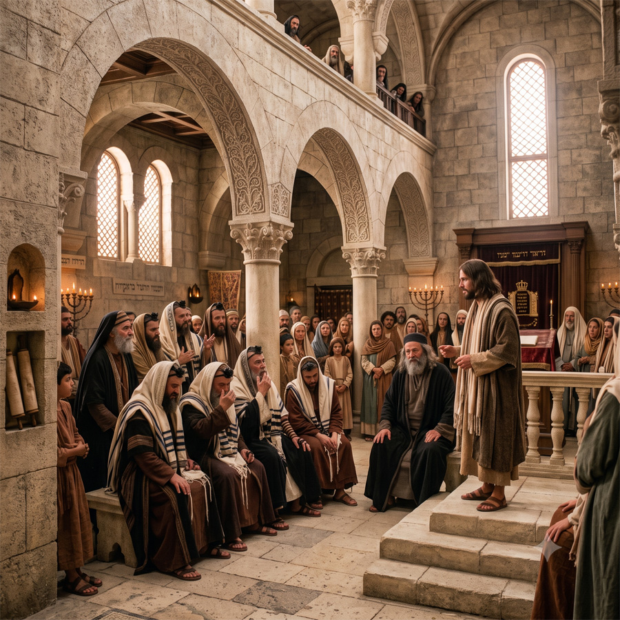 Fariseos avergonzados y enojados al escuchar a Jesús después de pedirle milagros para creer.