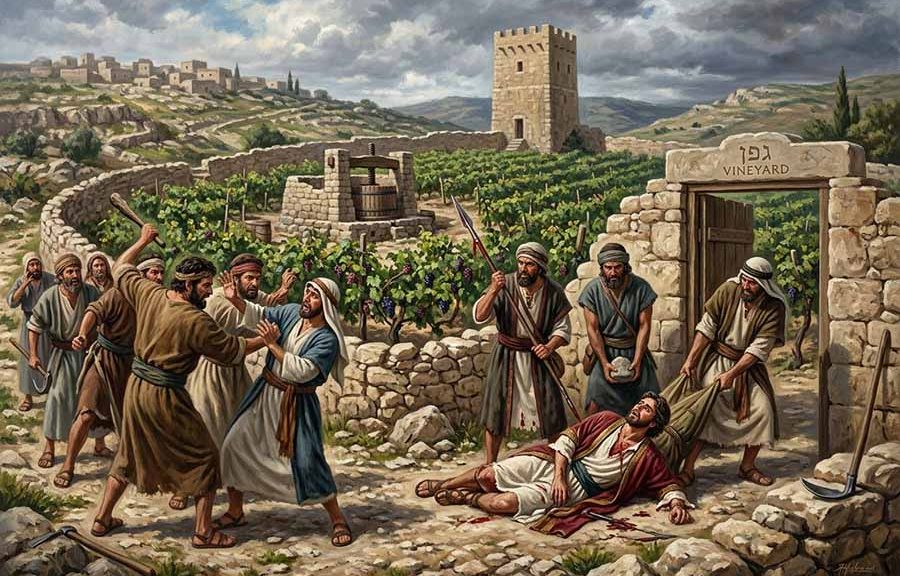 Parábola de los desalmados trabajadores de la viña.