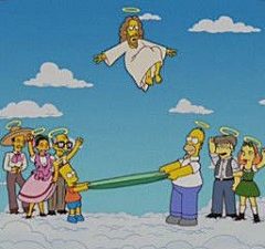 ¡Homer y Bart Simpson son católicos!
